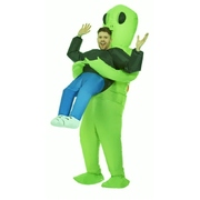 Adult Inflatable Alien Abduction Costume One Size