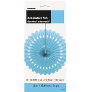 Light Blue Paper Fan Decoration (40cm) Pk 1 