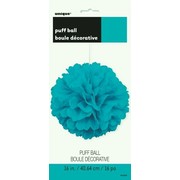 Teal Tissue Paper Pom Pom (40cm) Pk 1