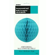 Teal Honeycomb Ball Decoration (20cm) Pk 1