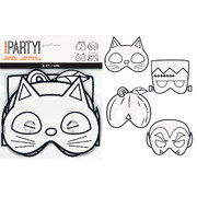 Colour In Halloween Paper Masks (Pk 8)