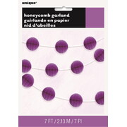Purple Mini Honeycomb Ball Garland 2.13m