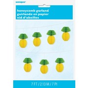 Pineapples Honeycomb Paper Garland Decoration (2.13m) Pk 1