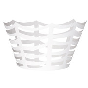 Halloween White Spider Web Cupcake Wraps Pk 12