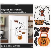 Halloween Fridge Magnet Decorations (Assorted Designs) Pk 11