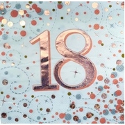 Rose Gold Sparkling Fizz 18 Lunch Napkins 3 Ply (Pk 16)