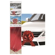 Metallic Red 18in Giant Car Streamer Bow Pk 1
