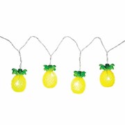 LED Hawaiian Pineapple Garland String Lights | Battery Operated Tropical Party Lights
