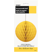 Yellow Honeycomb Ball Decoration (20cm) Pk 1 