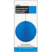 Royal Blue Honeycomb Ball Decoration (20cm) Pk 12