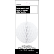 White Honeycomb Ball Decoration (20cm) Pk 12
