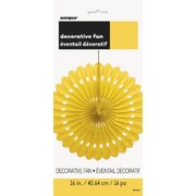 Yellow Paper Fan Decoration (40cm) Pk1 
