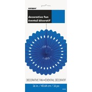 Royal Blue Paper Fan Decoration (40cm) Pk1 