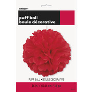 Red Tissue Paper Pom Pom (40cm) Pk1 