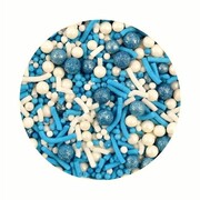 NRL Canterbury Bankstown Bulldogs Edible Cake Sprinkles (80g)