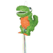 Dinosaur T-Rex Pull Pinata Pk 1