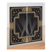 Glitz & Glam Black & Gold Scene Setter Wall Decorating Kit (165cm x 82cm) Pk 1