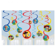 Toy Story 4 Hanging Swirl Decorations Pk 12