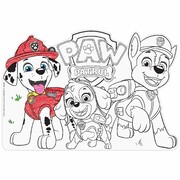 Paw Patrol Placemats Colour In Pk 8
