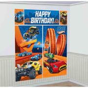 Hot Wheels Giant Backdrop Wall Decorating Kit (5 Pc)