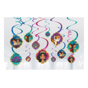 Disney Aladdin Hanging Swirl Decorations Pk 12