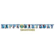 Sonic The Hedgehog Giant Customisable Birthday Banner