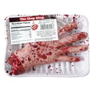 Meat Market Hand on Tray Halloween Decoration 14 x 20cm (Pk 1)