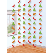 Mexican Fiesta Hanging String Decorations (Pk 6)