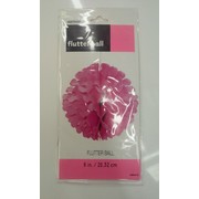 Hot Pink Flutter Ball Decoration 20cm Pk 1