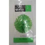 Lime Green Flutter Ball Decoration 20cm Pk 1