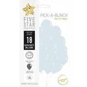 Matte White Pick-A-Bunch Latex Balloons 30cm Pack of 18 | Premium Biodegradable Balloons