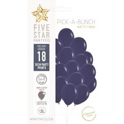 Matte Navy Blue Latex Balloons 30cm Pack of 18 | Pick-A-Bunch Biodegradable Party Balloons
