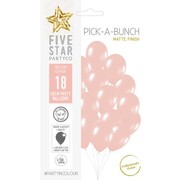 Matte Peach Pick-A-Bunch Latex Balloons 30cm Pack of 18 | Premium Biodegradable Balloons