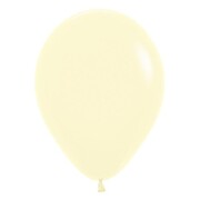 Pastel Matte Yellow 12cm Latex Balloons Pack of 20 | 5 Inch Biodegradable Party Balloons
