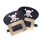 Pirate Skull & Crossbone Costume Shoe Buckles 1 Pair