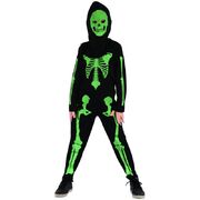 Child Green Skeleton Costume (Large, 130-140cm)