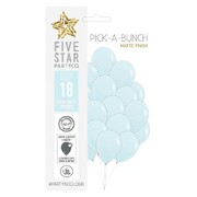 Matte Pastel Blue Pick-A-Bunch Latex Balloons 30cm Pack of 18 | Premium Biodegradable Balloons