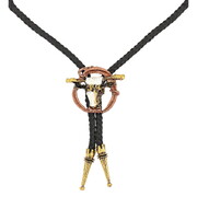 Western Bolo Tie Necklace Cowboy Cowgirl Costume Accessory