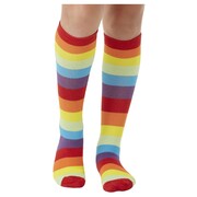 Child Sized Striped Clown Socks Pk 1