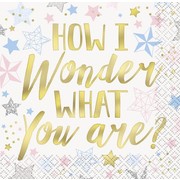 Twinkle Star Wonder 2 Ply Cocktail Napkins Pk 16