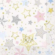 Twinkle Star 2 Ply Lunch Napkins Pk 16 
