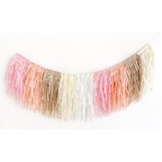 Neapolitan Tissue Paper Fringe Garland Decoration 2.1m