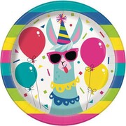 Llama Birthday 7in. Paper Plates Pk 8