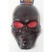 Halloween Bronze / Black Colour Plastic Skull Face Mask Pk 1