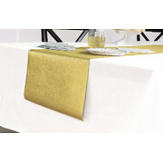 Gold Glitter Plastic Table Runner (270x33cm)