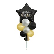 Congrats Grad Air-Fill Balloons Tassels Yard Sign Kit