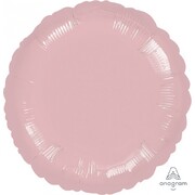 Metallic Pastel Pink Circle 17in. Standard Foil Balloon Pk 1