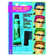Neon Blue Hair Gel & Comb Applicator Set (28g) Pk 1