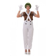Adult Candy Maker Girl Factory Worker Costume (Medium, 12-14)