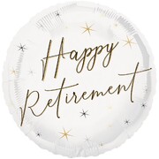 Elegant Happy Retirement Foil Balloon 45cm